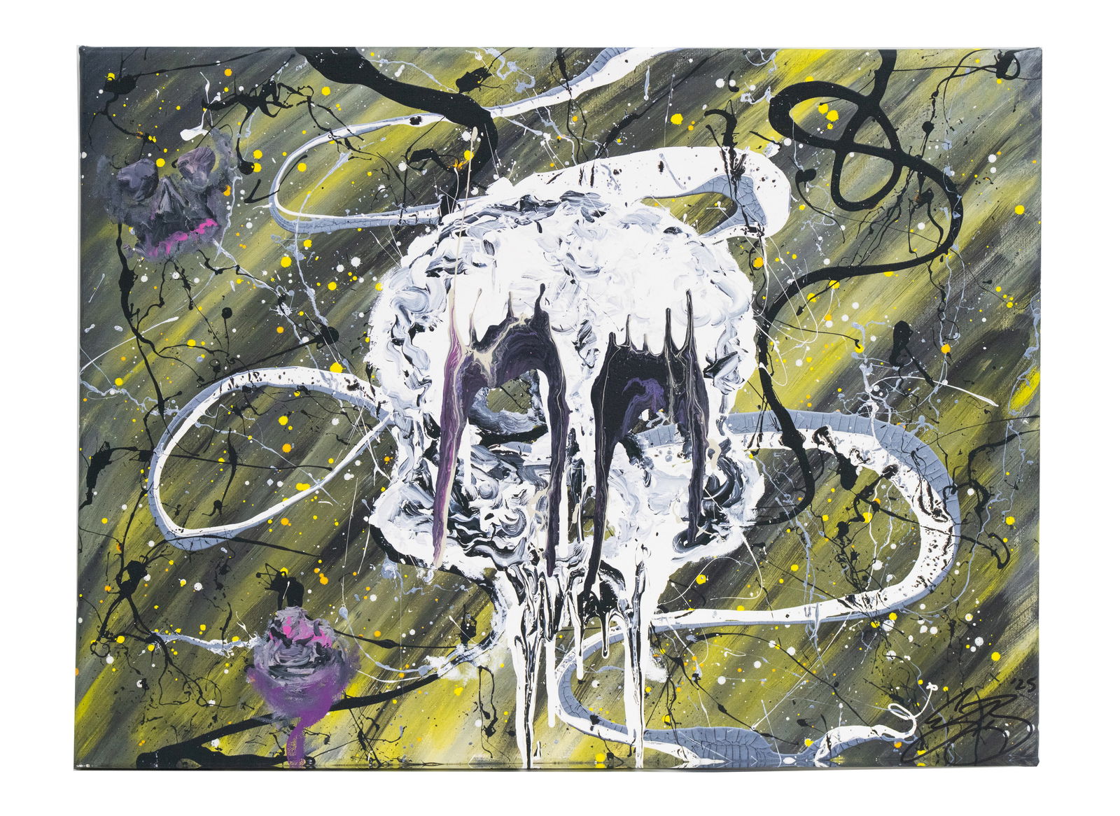 Elliot Belokostolsky - "Toxic Tragedy", 2025 - Hand Embelished Canvas Print - Original (1 of 4)