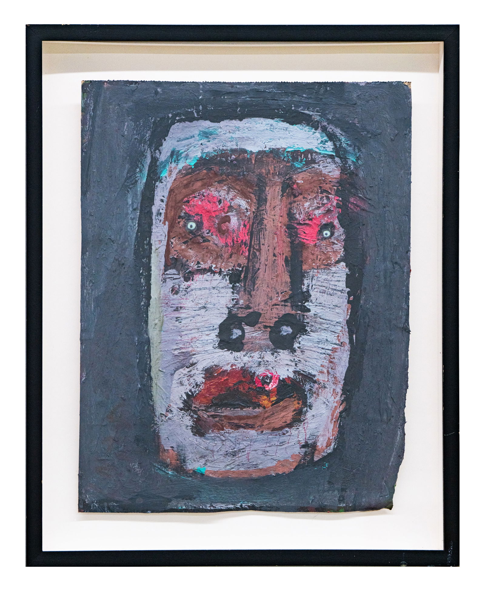 Alejandro Caiazza (b.1972) - "Where is My Mind" 2020 - Karel Appel Influenced - Mixed Media:  ALEJANDRO CAIAZZA (ARGENTINE b.1972) Where is My Mind, 2020 - Mixed Media on Paper Bag Karel Appel 1921-2006, Corneille (Guillaume Cornelis van Be