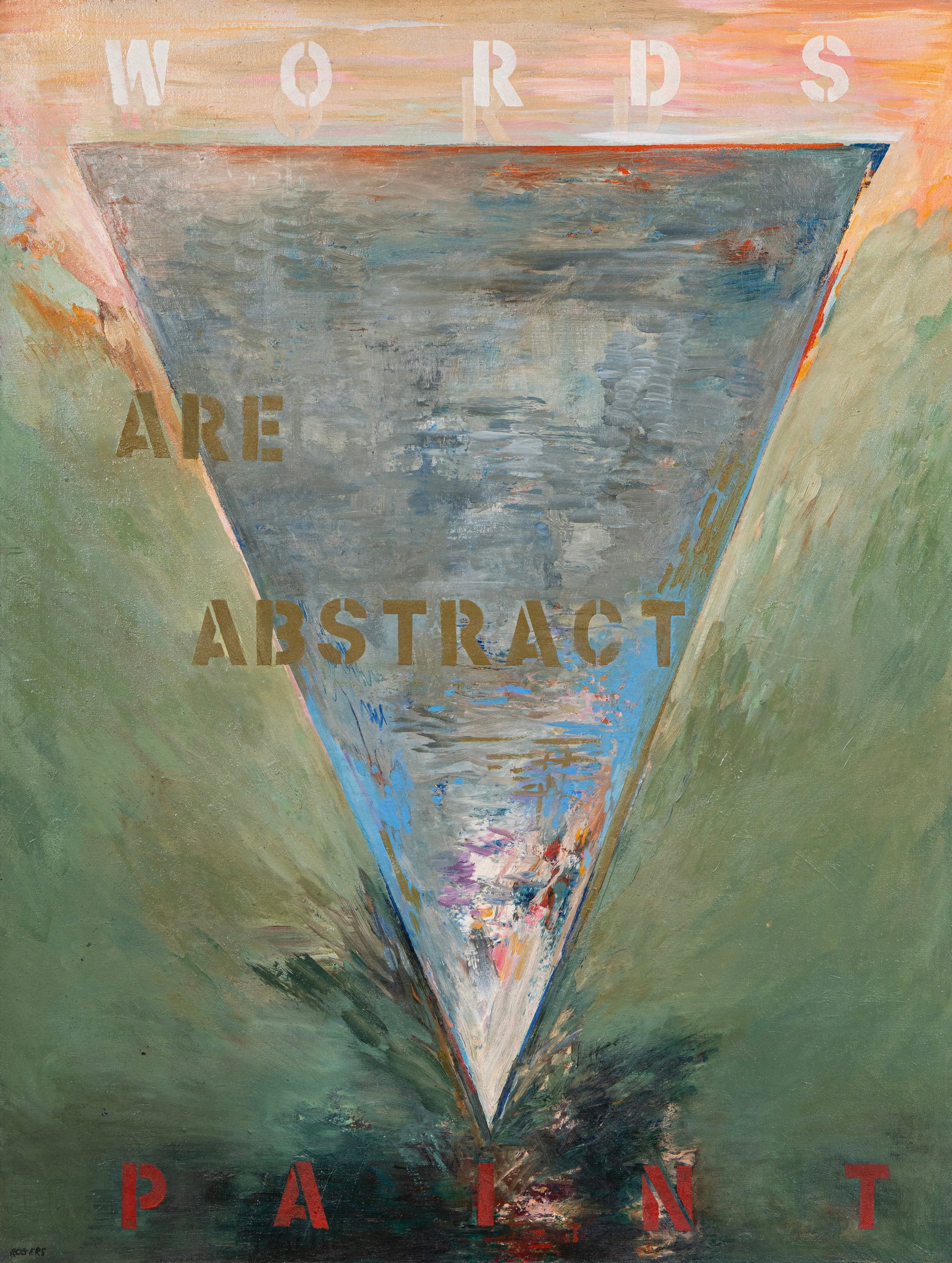 Rita McCarthy (b.1936) - "Untitled", 1964 - Original Abstract Painting - Oil on Canvas:  RITA MCCARTHY (B.1936) Untitled, 1964 Oil on Canvas Image: 48 x 36 in Hand signed "R. McCarthy” and dated on bottom left