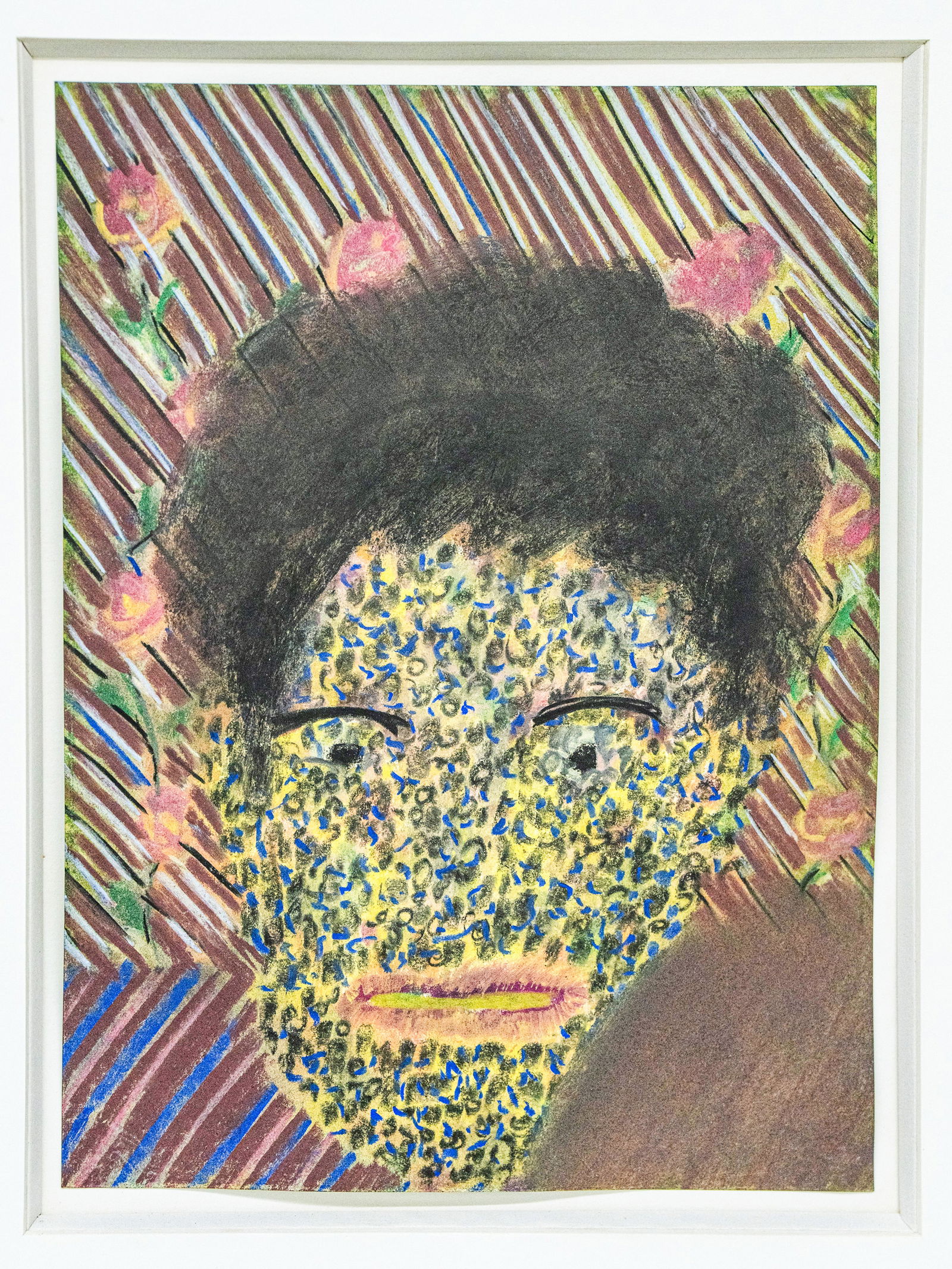 Lucas Samaras (1936-2024) "Untitled" - Self Portrait - Pastel on Paper - Whitney Museum Exhibited:  LUCAS SAMARAS (1936-2024) Untitled, 1962 Pastel on Paper Image: 12” h | 9” w | 30.5 x 22.9 cm Frame: 18” h