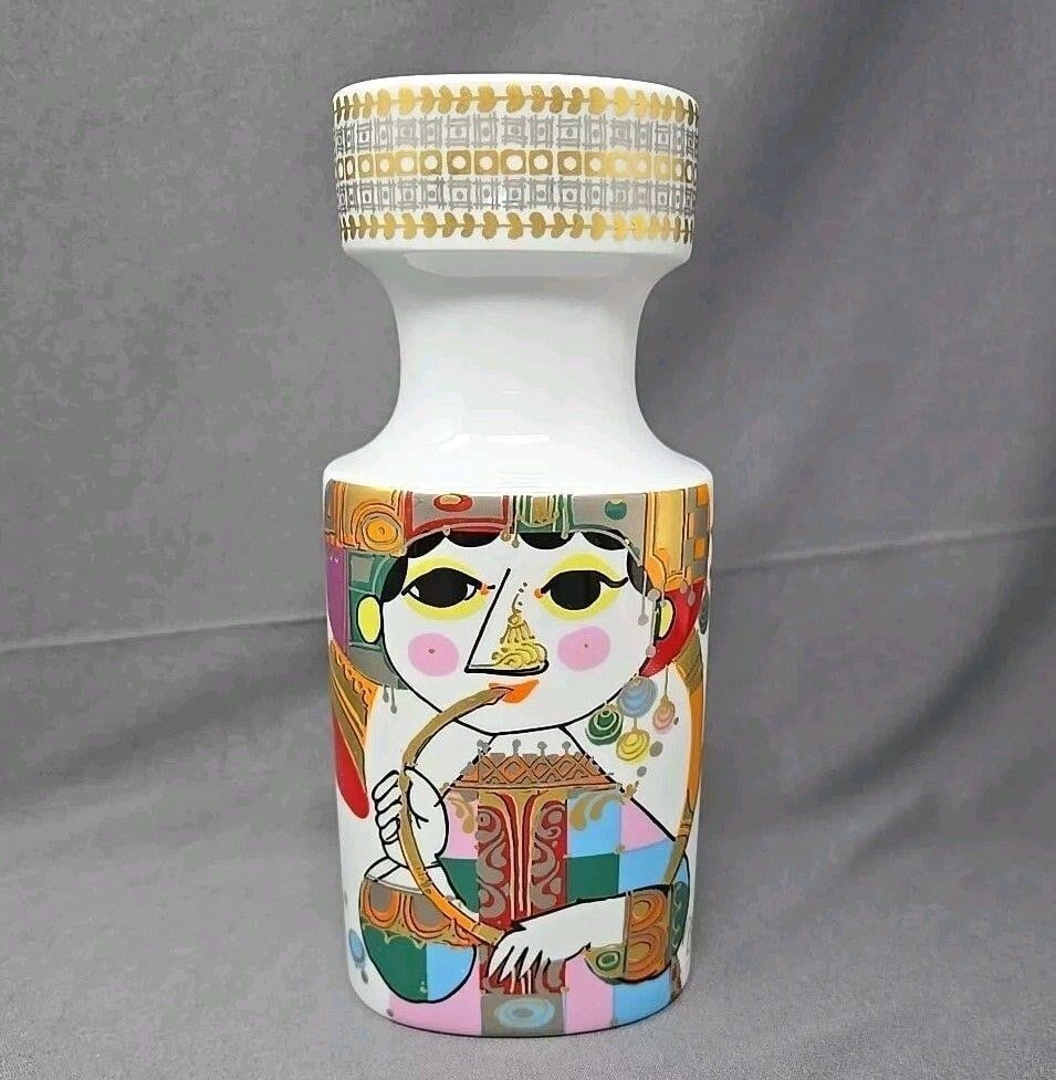 Rosenthal Bjorn Wiinblad White Candlestick 7 3/4" (1 of 11)