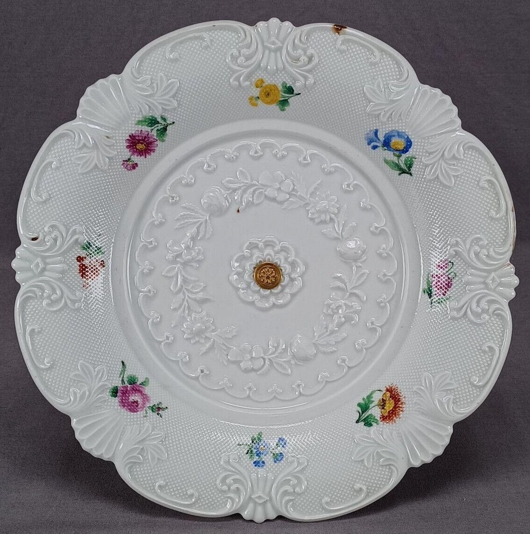 Meissen Biedermeier Floral Large Cake Stand (1 of 11)