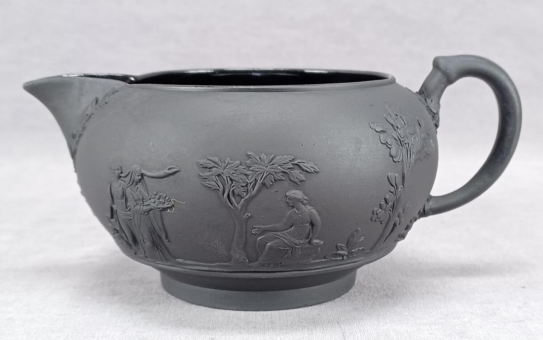 Wedgwood Neoclassical Figures Black Basalt Creamer (1 of 11)