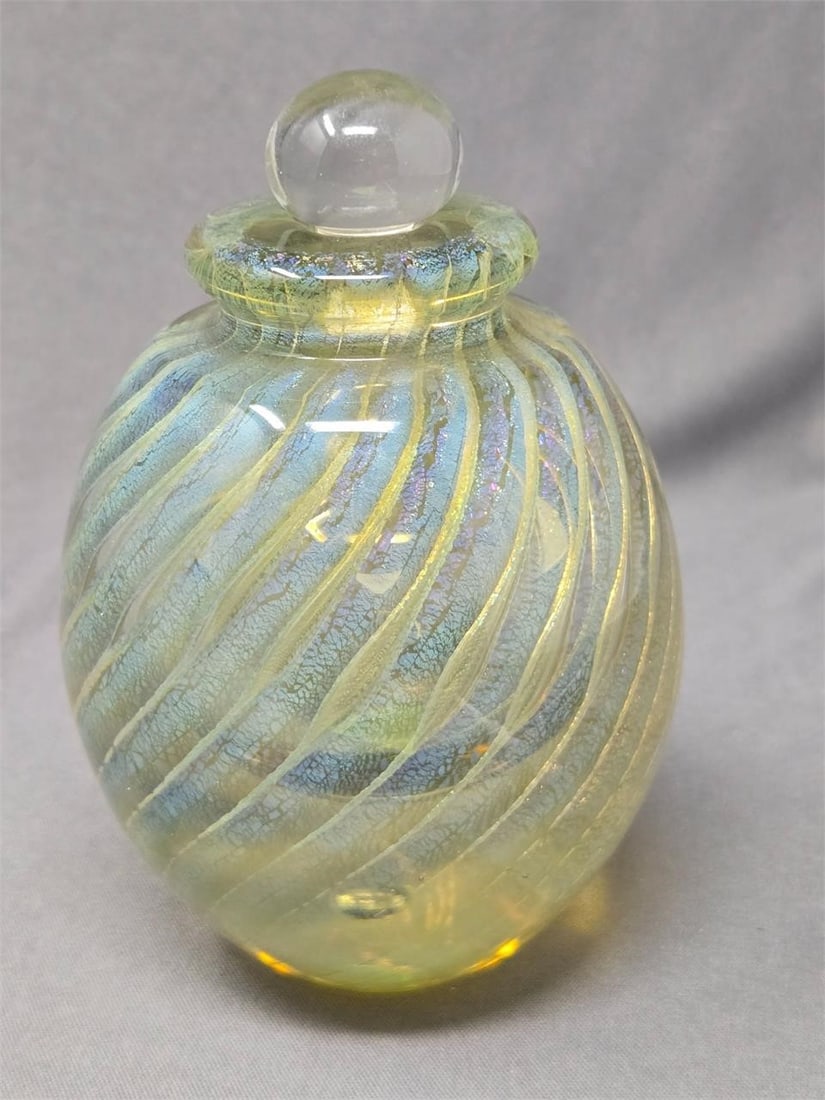 Robert Eickholt Hand Blown Perfume Bottle 1984 - 2