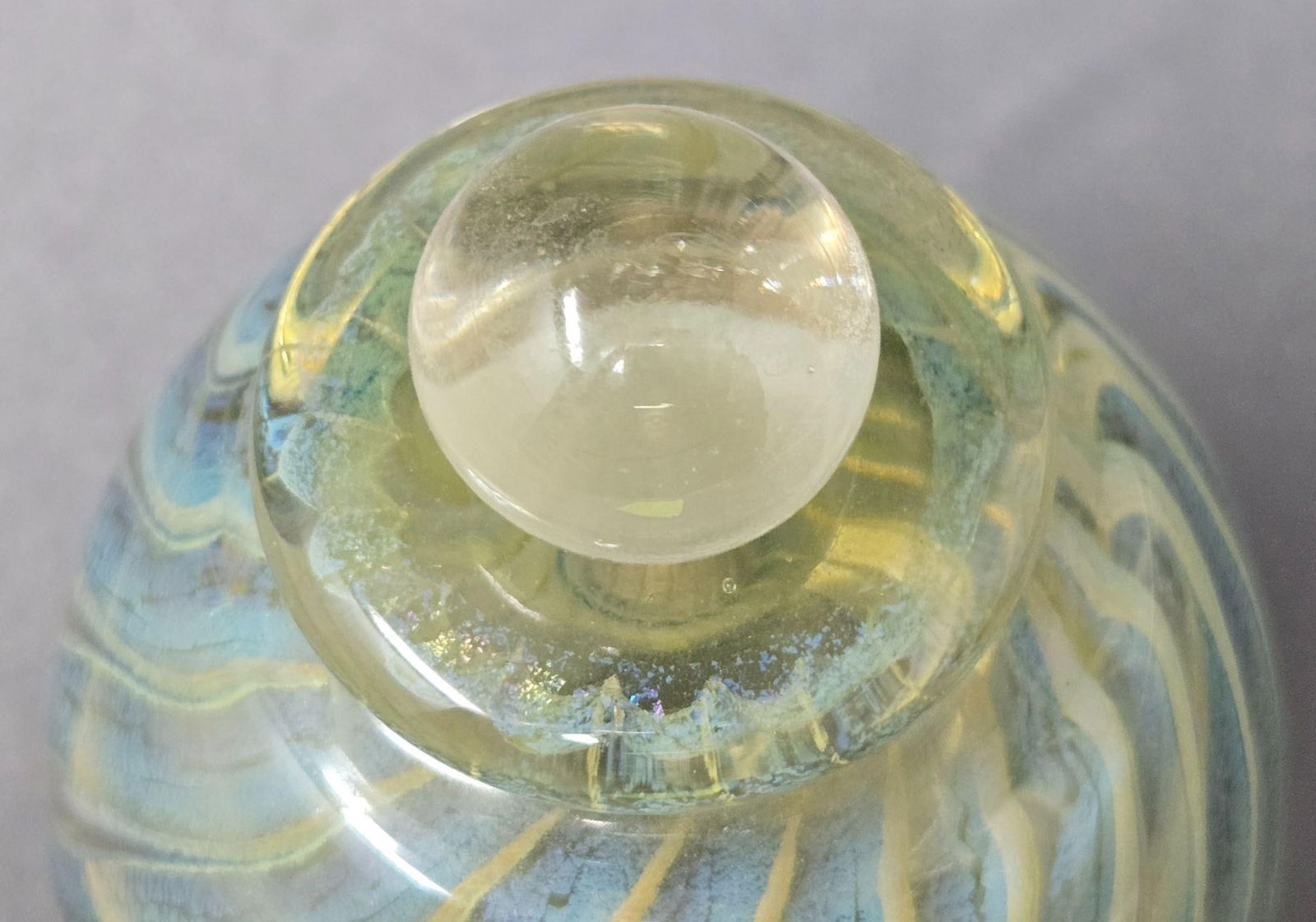 Robert Eickholt Hand Blown Perfume Bottle 1984 - 5