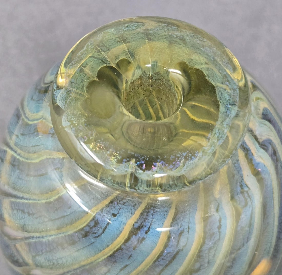 Robert Eickholt Hand Blown Perfume Bottle 1984 - 6