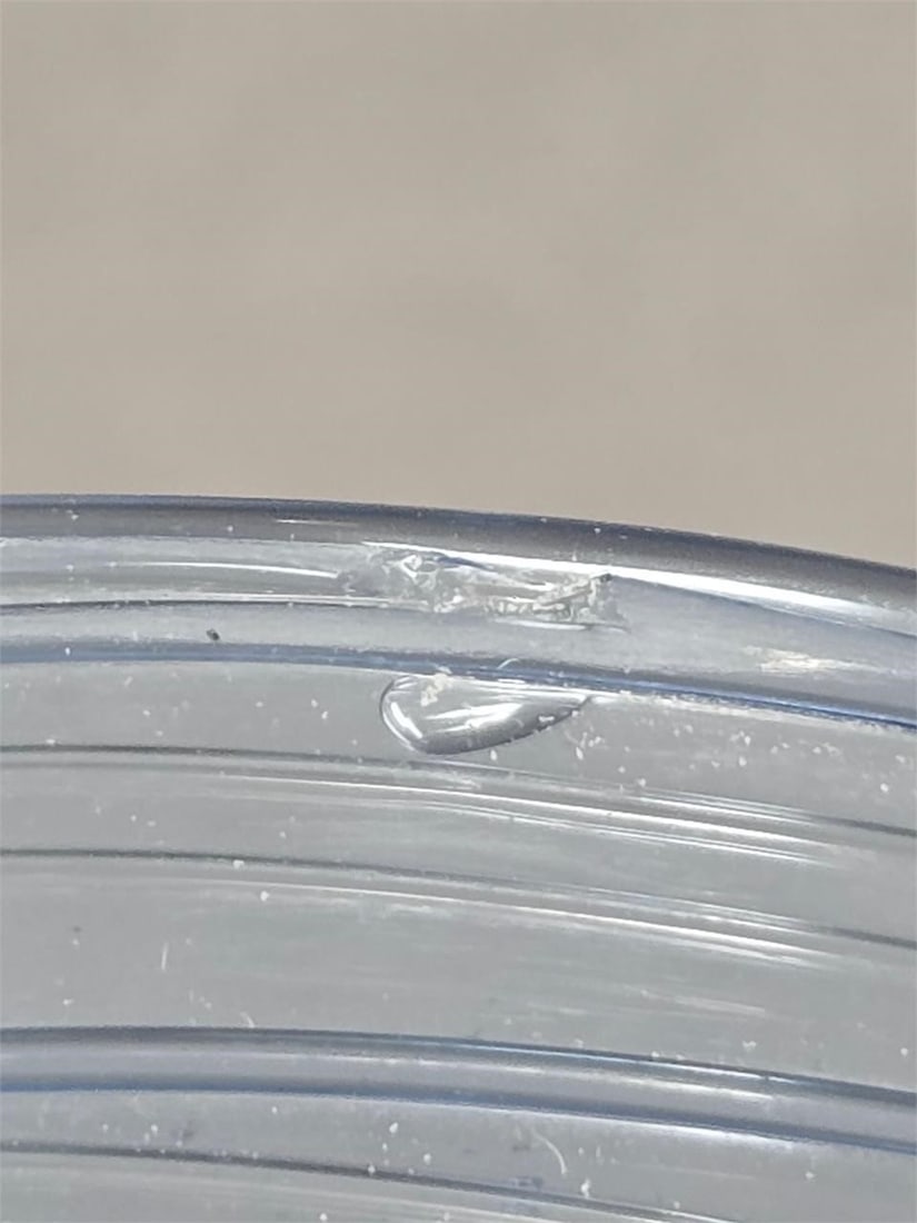 Steuben Goblet French Blue Applied Threads - 12