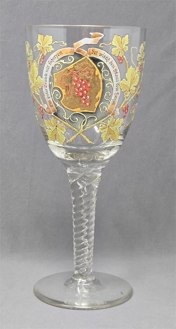 Oversized German Wine Goblet Late 19th C (1 of 9)