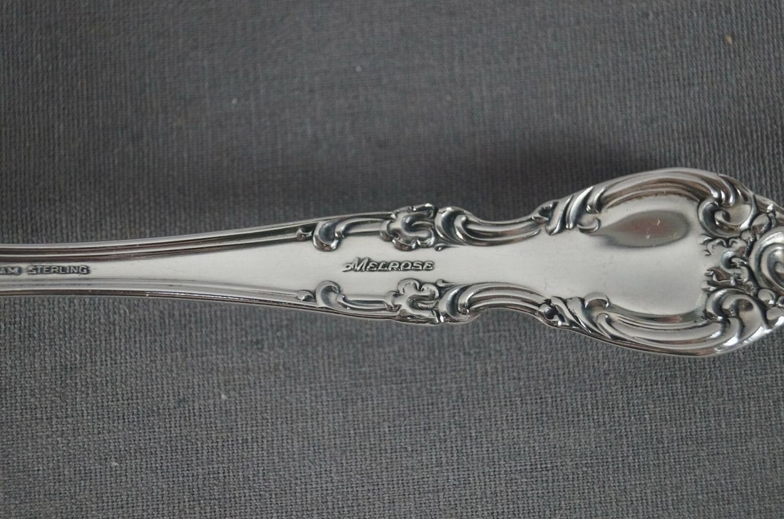 Gorham Sterling Silver Melrose Pattern Sugar Spoon - 7