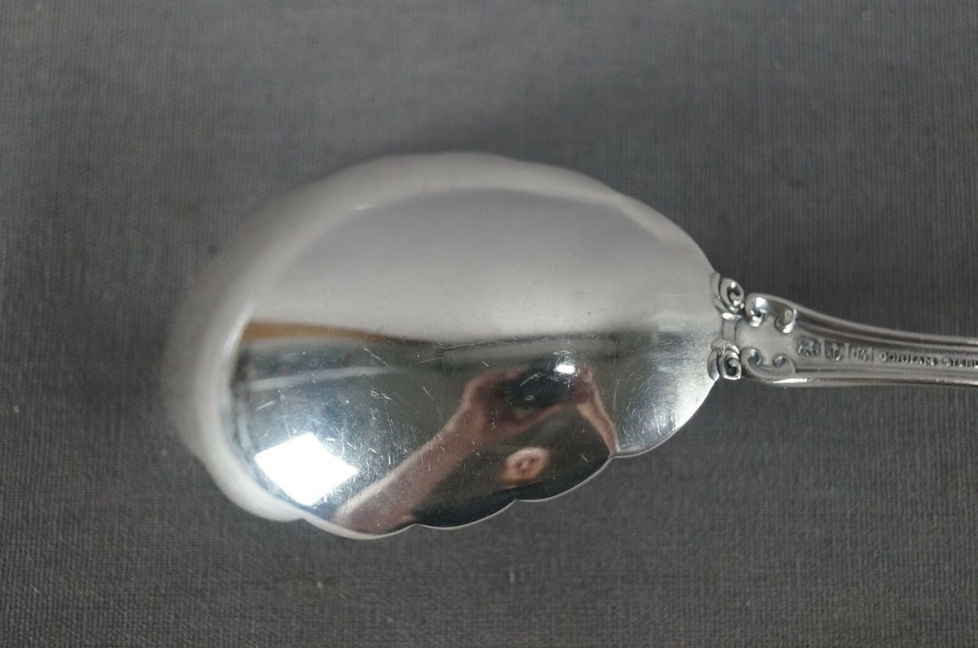 Gorham Sterling Silver Melrose Pattern Sugar Spoon - 9