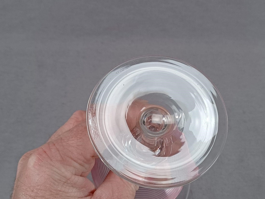 Steuben Gold Ruby Reeding Champagne Glass - 10