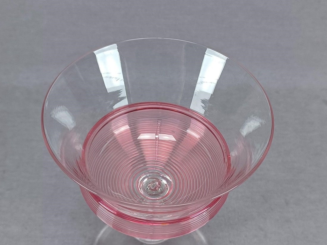 Steuben Gold Ruby Reeding Champagne Glass - 5