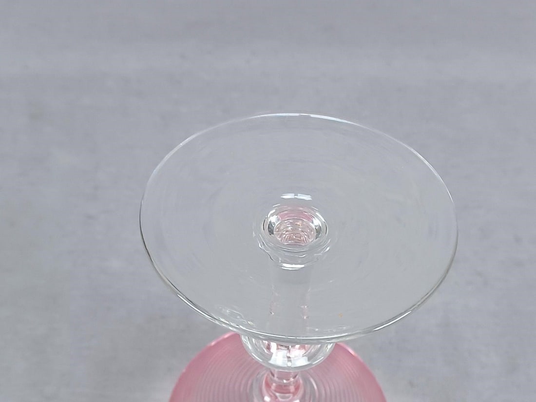 Steuben Gold Ruby Reeding Champagne Glass - 9