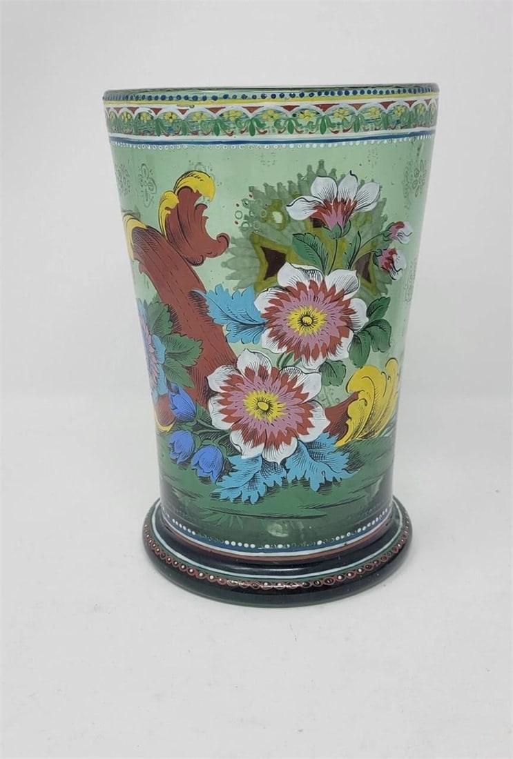 Theresienthal Bohemian Flip Glass Vase c.1890 (1 of 11)