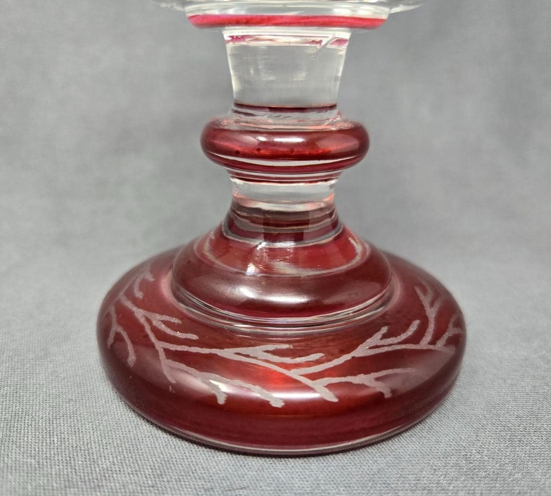 Bohemian Ruby Flashed Goblet c.1870 - 6