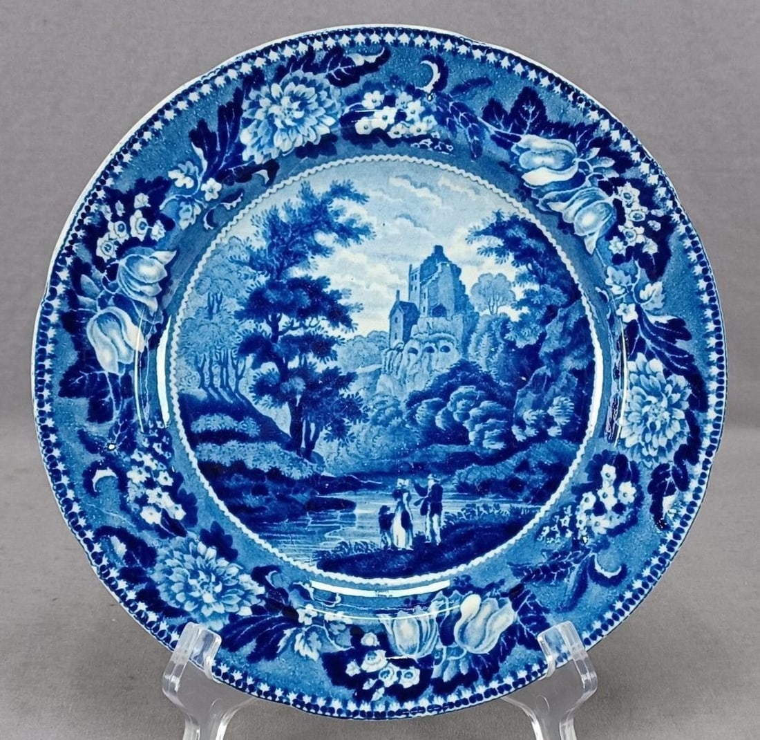 Adams Hawthornden Transferware 8 3/4 Inch Plate (1 of 10)