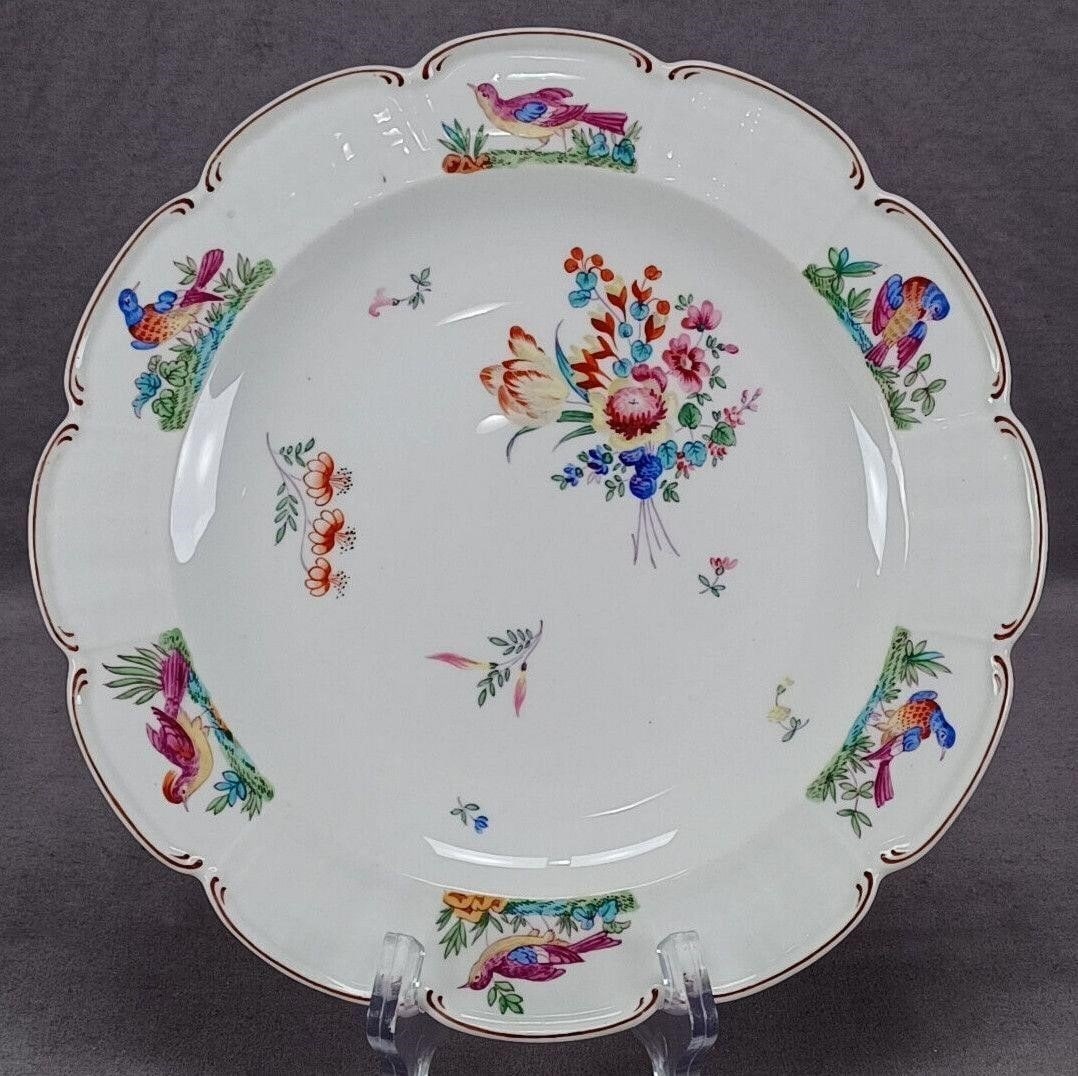 18th Century Chelsea HP Birds & Floral Plate A (1 of 12)