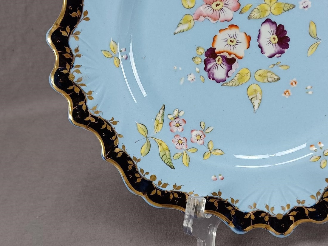 Ridgway Pattern 290 Blue Earthenware Plate - 6