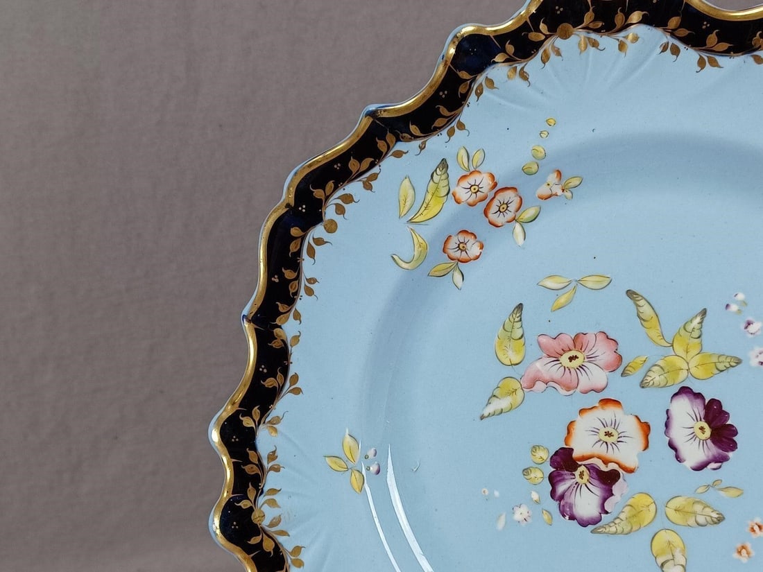 Ridgway Pattern 290 Blue Earthenware Plate - 7