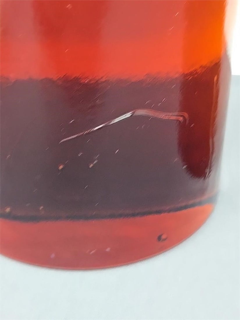 Blenko MCM Half Moon Bookends Root Beer Amber - 10