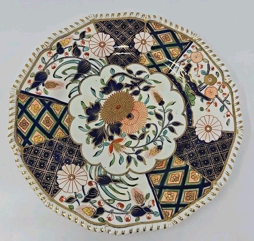 Derby Plate Imari Pattern Rope Border C.1820s (1 of 10)