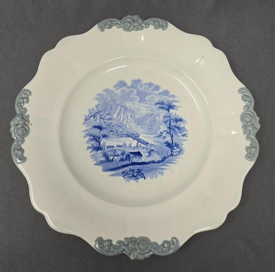 Ridgway Harpers Ferry Transferware Plate 9" (1 of 9)