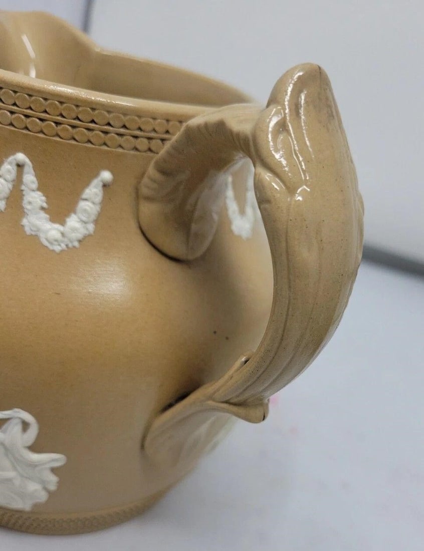 Copeland Bisque Sprigware Pitcher Jug - 4