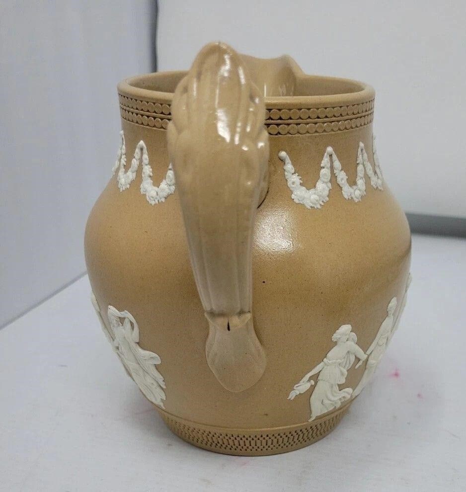 Copeland Bisque Sprigware Pitcher Jug - 5