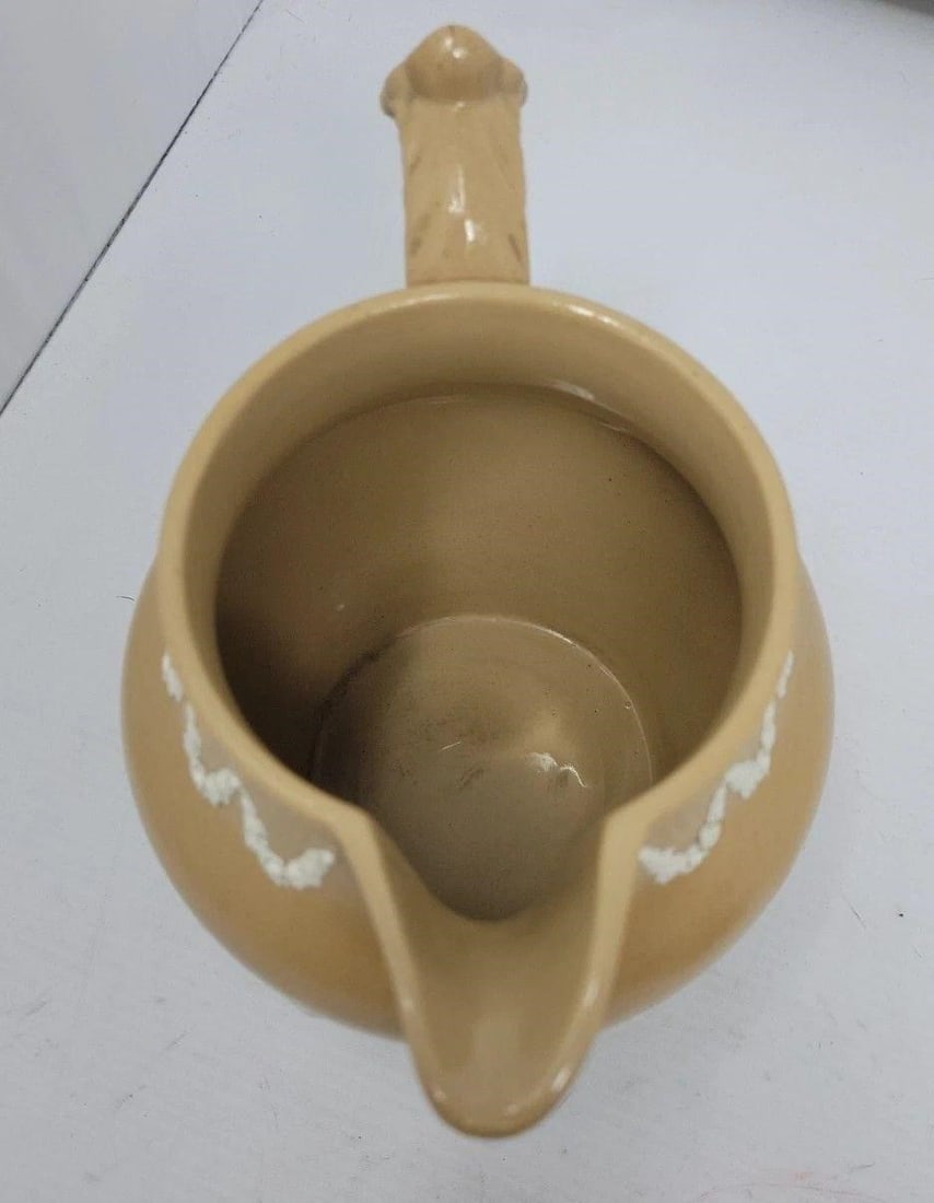 Copeland Bisque Sprigware Pitcher Jug - 9