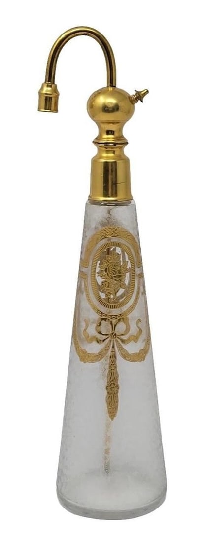 Tall Baccarat Atomizer Perfume Bottle Rose Cameo (1 of 10)