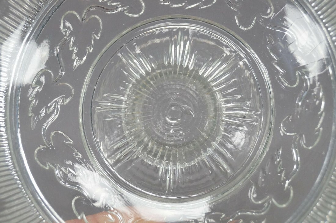 EAPG Cape Cod Glass Hamilton With Leaf Compote - 6