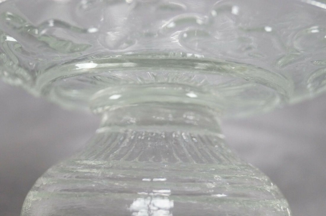 EAPG Cape Cod Glass Hamilton With Leaf Compote - 7