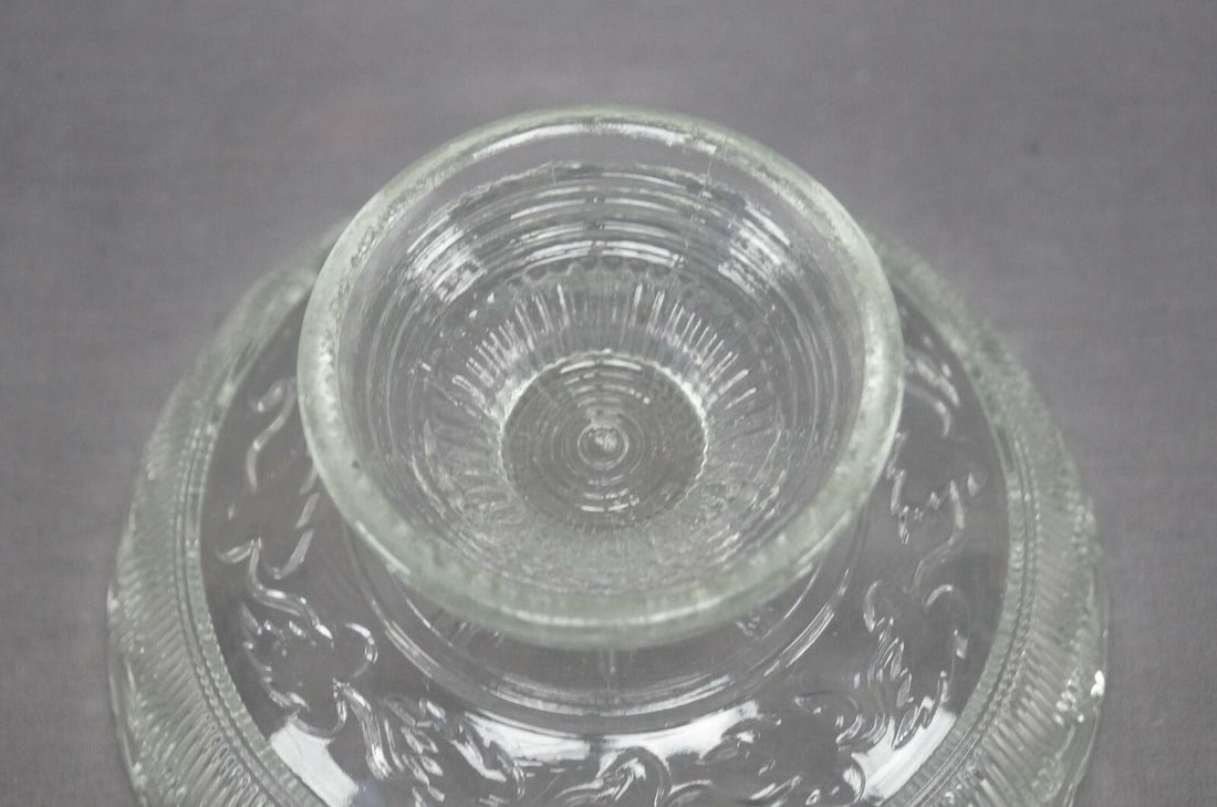 EAPG Cape Cod Glass Hamilton With Leaf Compote - 8