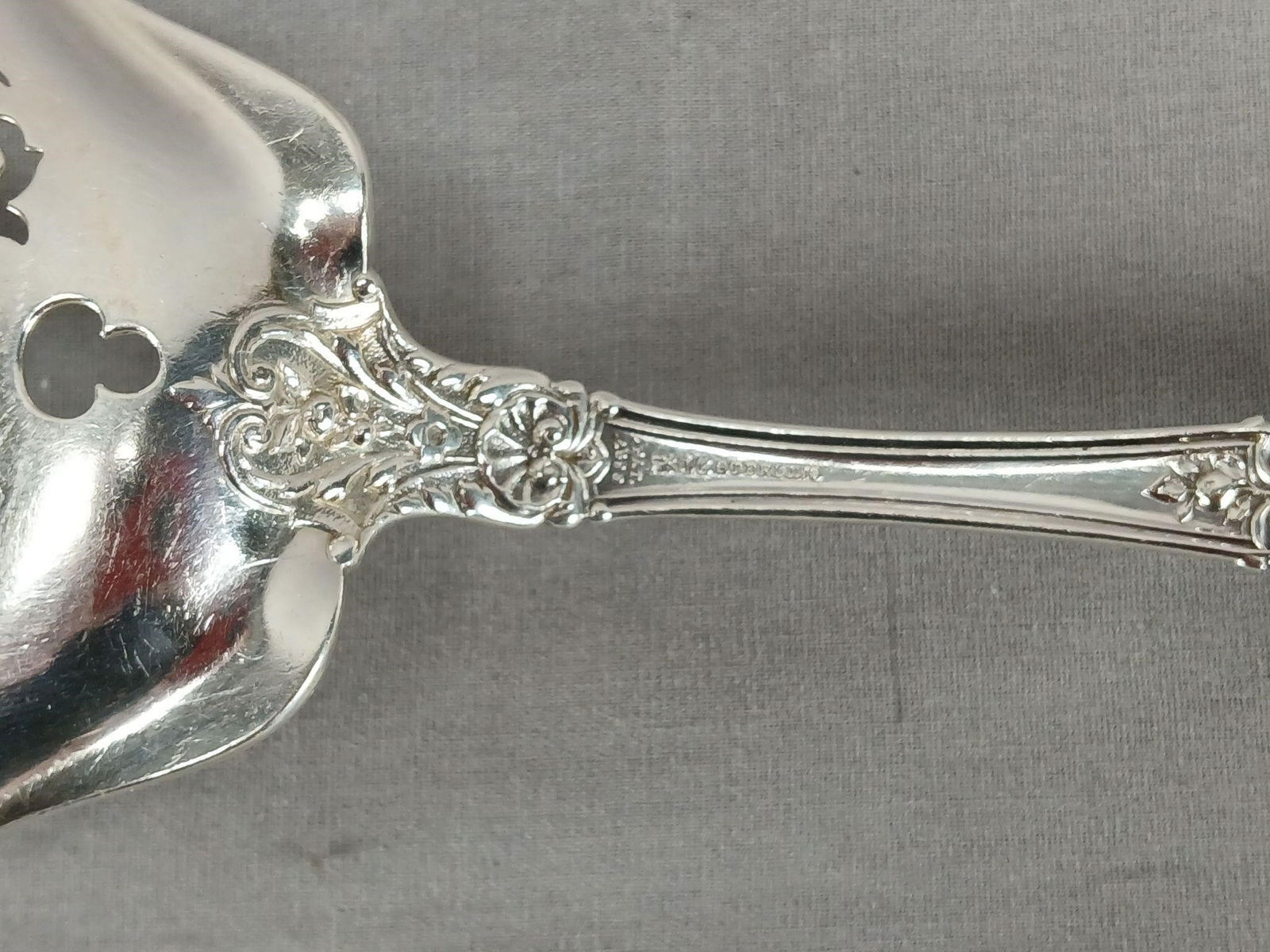 Gorham Baronial Old Sterling Silver Fish Fork - 7