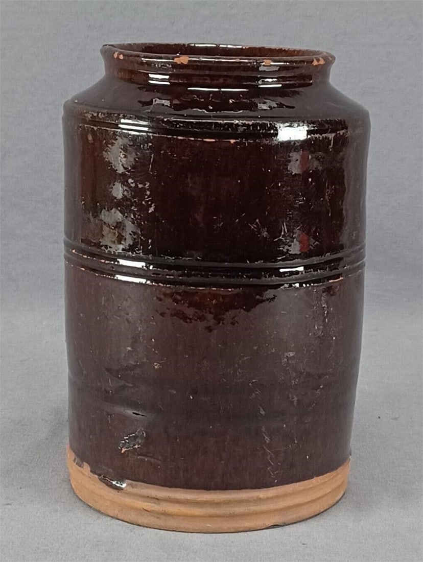 Southeastern Pennsylvania Redware Jar C.1830-40 (1 of 12)