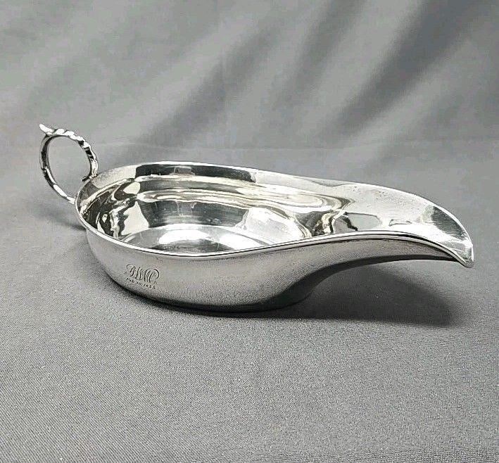 Bailey & Co. Philadelphia Sterling Silver Pap Boat: Bailey and Co. From Philadelphia Pennsylvania sterling silver pap boat / invalid feeder. Bailey and Co was made up of Joseph Bailey, Jerome Robbins, J.T. Gallagher, A.N. Raymond, and James T. Balding