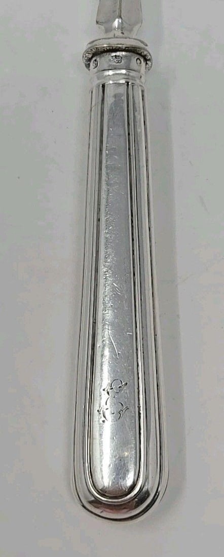 Sterling Handle Fish Serving Fork Aaron Hadfield - 10