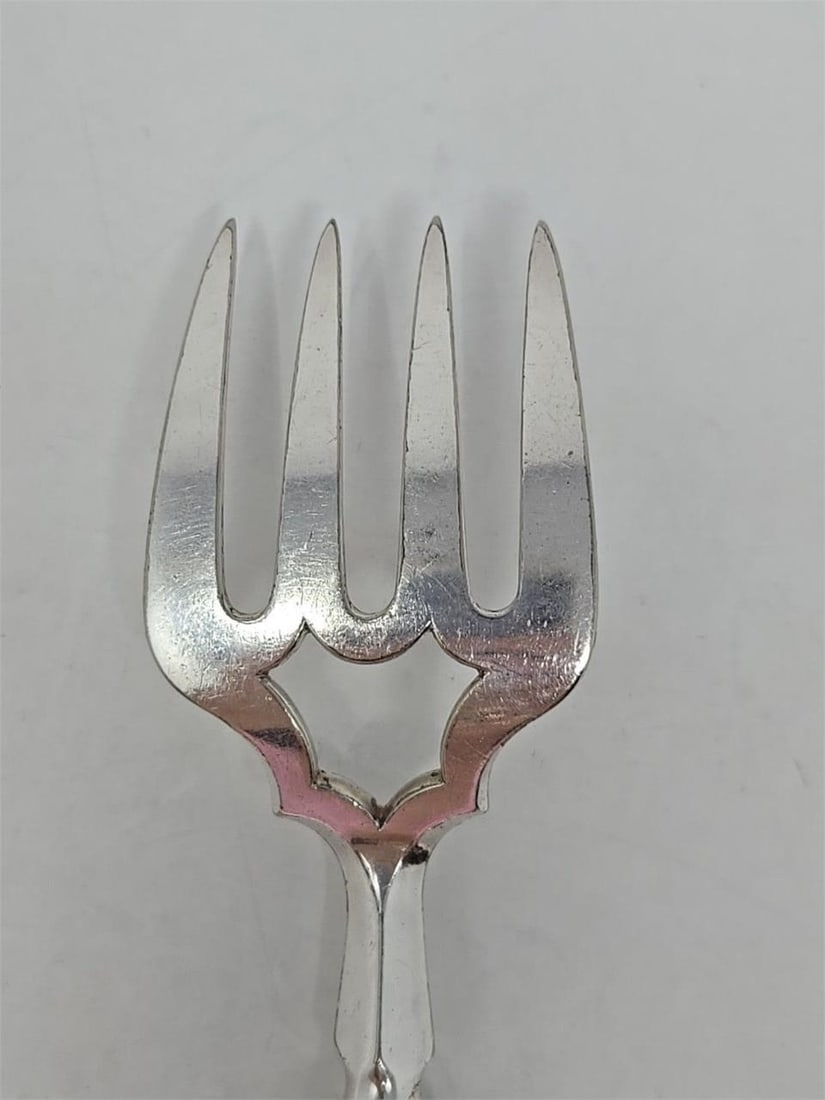 Sterling Handle Fish Serving Fork Aaron Hadfield - 11