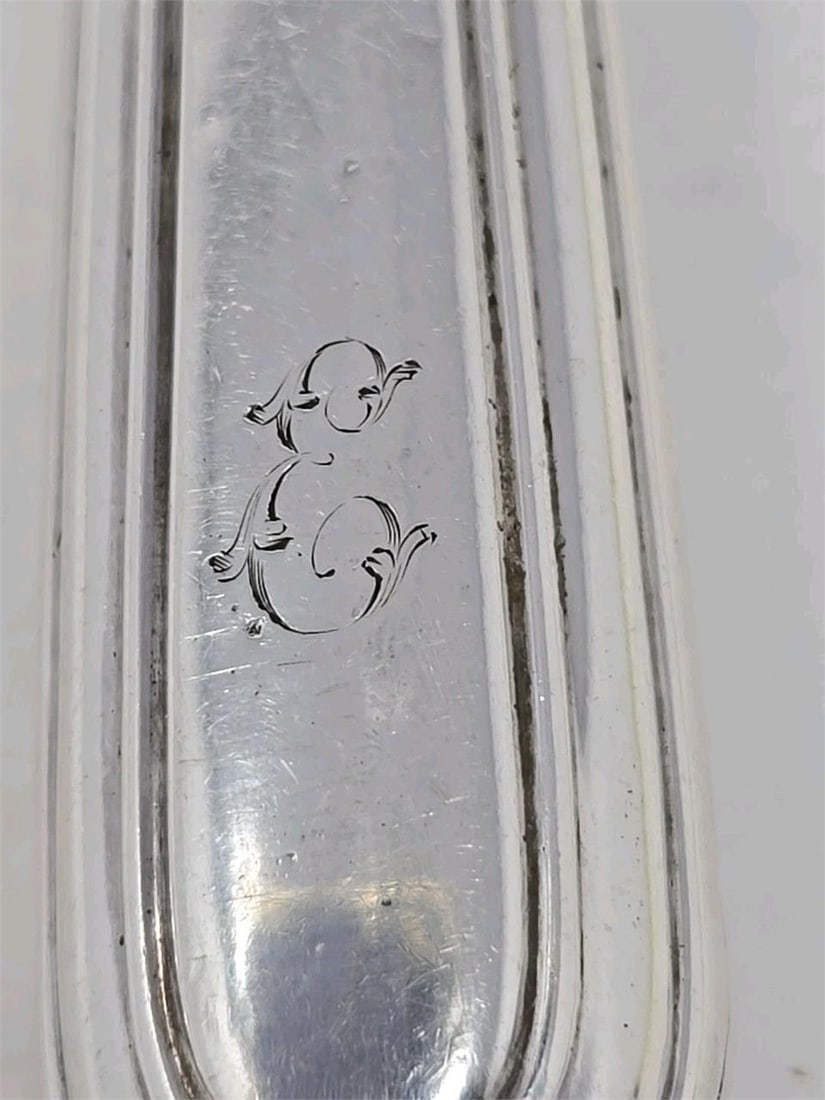 Sterling Handle Fish Serving Fork Aaron Hadfield - 16