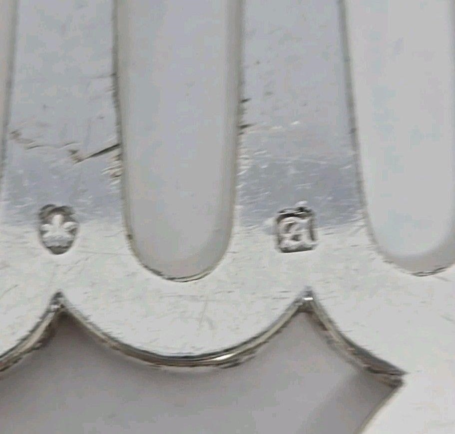 Sterling Handle Fish Serving Fork Aaron Hadfield - 4