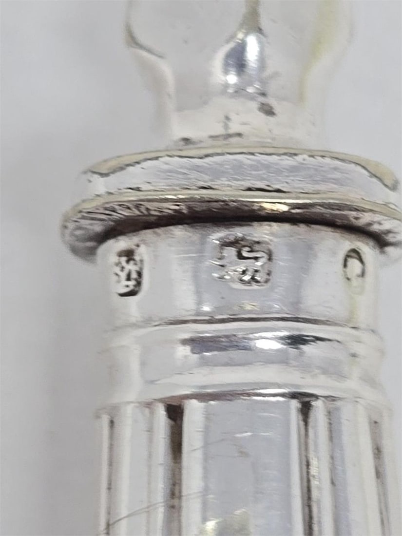 Sterling Handle Fish Serving Fork Aaron Hadfield - 7