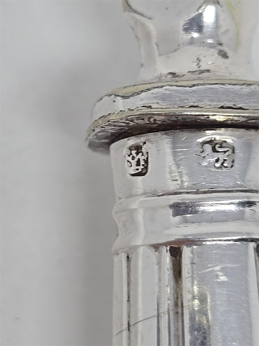 Sterling Handle Fish Serving Fork Aaron Hadfield - 8