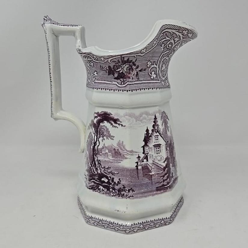 J. Meir Staffordshire Ironstone Pitcher Purple (1 of 18)
