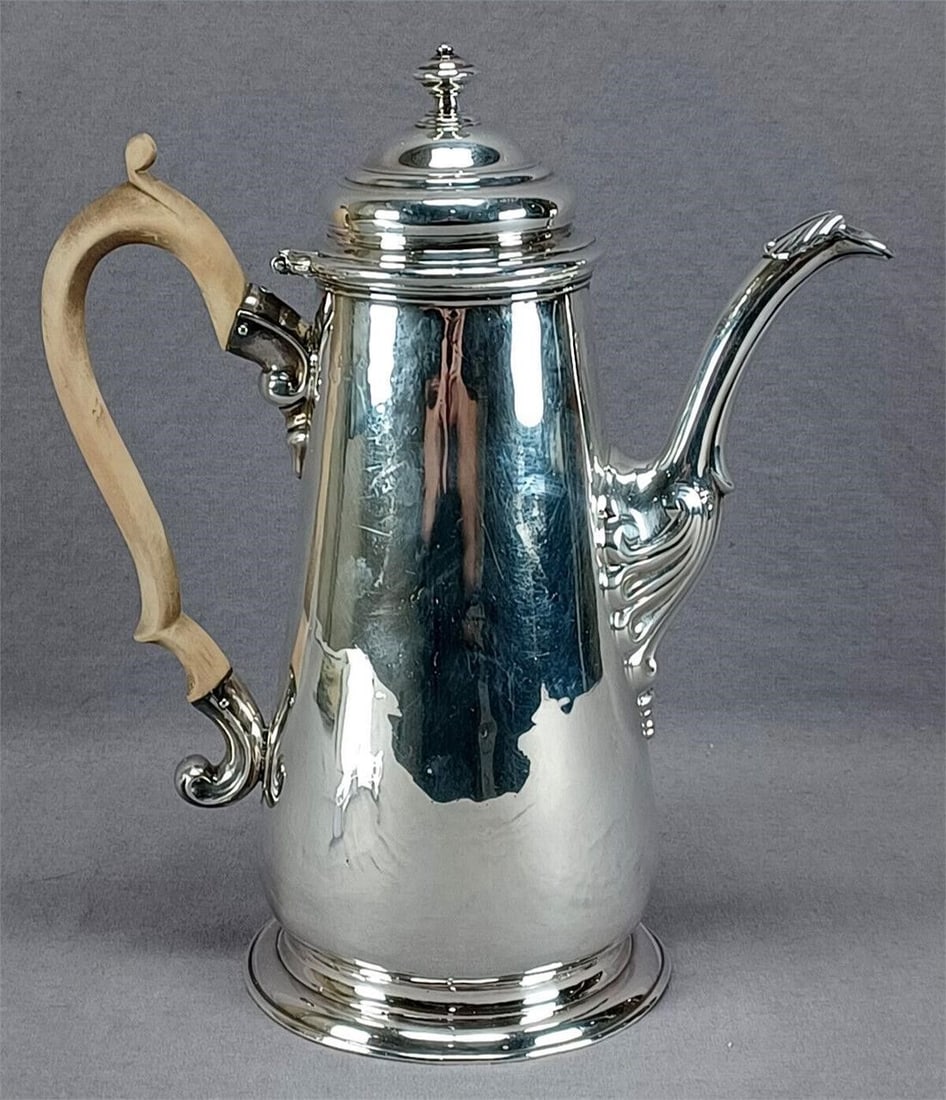 Fossey London Sterling Silver Coffee Pot C1739-46 (1 of 12)