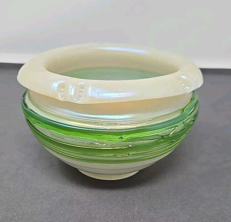 Pallme-Konig Iridescent Green Thread Vase (1 of 16)