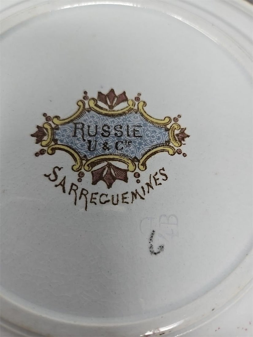 Sarreguemines Russe Pattern Plate - 8