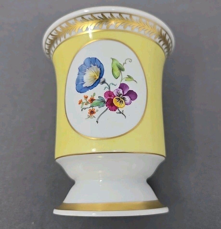 KPM Floral Medallion Porcelain Small Vase 3 7/8" (1 of 11)
