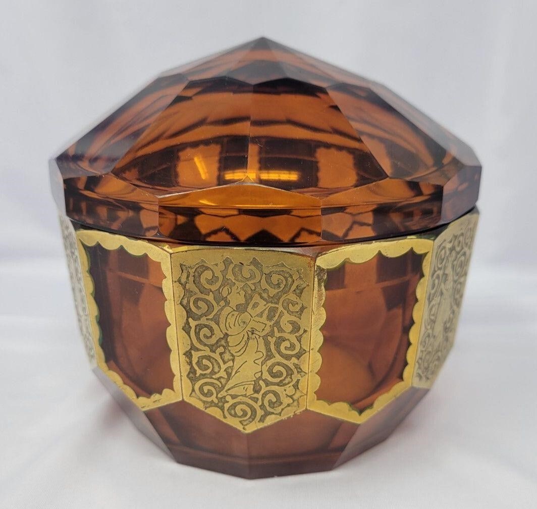 Adolf Rasche Bohemian Amber Glass Box (1 of 18)