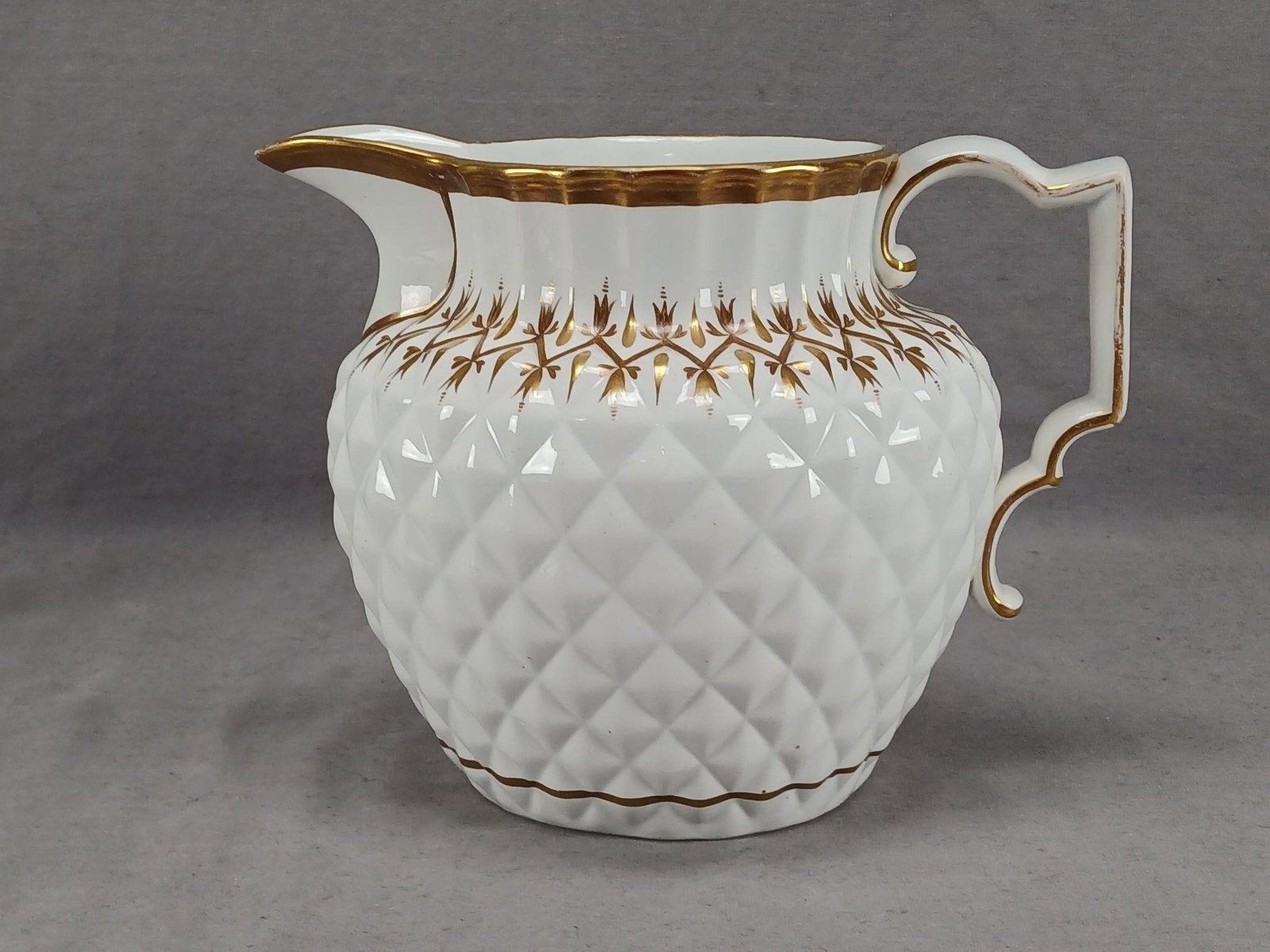 Job Meigh Diamond Pearlware Jug Circa 1805-1834 (1 of 9)