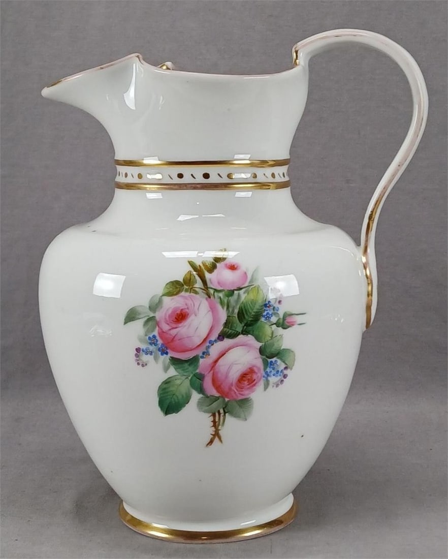 B&G Copenhagen Hand Painted Pitcher C.1853-1894 (1 of 10)
